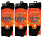 Heat Stoke®️ Pack of 3 Mens Thermal Plain Socks for Winter Thick Warm Fluffy Insulated Socks (UK, Numeric, 6, 11, Regular, Regular, BLACK)