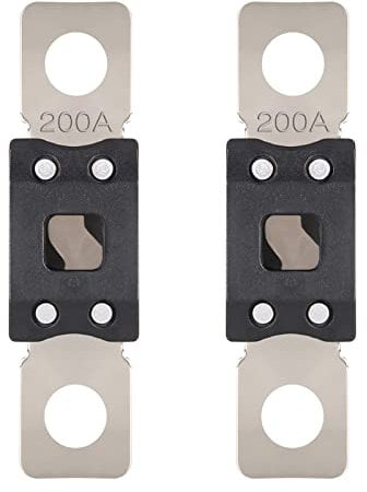 VEXUNGA Mega Fuse 200A MEGA/AMG/ANM Screw Fuse 200 Amp 200Amp High Current Strip Bolt-on Fuses for Cars (Pack of 2pcs)