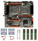Lodokdre X79 Dual CPU Motherboard+2XE5 2650 CPU+4X4GB DDR3 1600Mhz RECC Ram+SATA Cable+Switch Cable+Baffle LGA2011 M.2 NVME