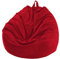 FANSU Sitzsack Waschbar, Sitzsack Ohne Füllung, Sitzsack-StuhlbezugIndoor Outdoor, Sitzsäcke für Kinder Erwachsene, Kordsamt Textile Aufbewahrung (100x120cm,Rot)