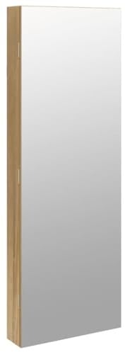 vidaXL Spiegel-Schmuckschrank mit LED-Beleuchtung Wandmontage