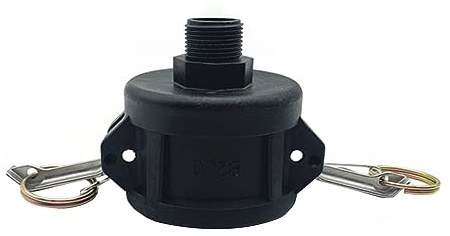 SEIWEI Außengewinde Kopf, Wasserschlauch Armaturen Wasserhahn Adapter 2 bis 3/4 IBC Verbinder Tote Tankentleerungsadapter für Gartenschlauch Wasser Lagerung Ablassen Schlauch