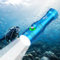 LUXJUMPER Scuba Diving Light, Super Bright 5000 Lumens Scuba Diving Torches, Professional IP68 Waterproof Underwater Flashlight 3 Modes with Power Indicator Rechargeable Safety Dive Torch