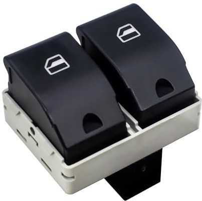 HISports 6Q0959858 Elektrischer Fensterheber Schalter Fensterheberschalter Fensterschalter Elektrischer Fensterheberknopf Electric Window Switch kompatibel mit VW Polo 9N Mk4 Seat Ibiza Mk3 Cordoba