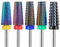Bestgle 5Pcs Carbide Nail Drill Bits Set, 3/32 Inch Shank Professional Nail File Drill Bits XC C M F XF Nail E File Bits Safety Efile Nail Bits for Acrylic Nails Gel Polish Manicure