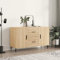 FENLAX Sideboard Kommode Buffetschrank Freistehender Akzentschrank Modernes Sideboard Mit Viel Stauraum Standschrank 100x36x60 cm Sonoma-Eiche