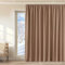 KGORGE Thermovorhang Hitzeschutz Kräuselband Gardinen für Große Fenster 1er Set 240 x 300 cm(HxB) Blickdichte Vorhänge für Schiene Verdunklungsvorhänge Wohnzimmer, Cappuccino