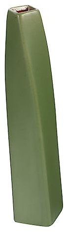 PRETYZOOM Keramikvase Chinesischer Stil Grün Mattiert Quadratisch Kreative Blumenvase Dekorativer Blumenbehälter Elegant Für Wohnraum