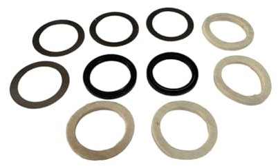 Soluzioni Green Shop Kit 10 Pezzi, 2 Paraoli 58X45X7 + 4 Feltri + 4 Spessori per Revisione ASSE Zappette Motozappa Compatibile con Pasbo