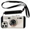 QoKcoahn Emily in Paris Phone Case for iPhone 13 Pro, Kawaii 8D Cartoon Vintage Camera Case with Long Lanyard Silicone PC Crossbody Phone Case Shockproof Protector