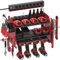 CRST Power Tool Organizer Charging Station, Tool Battery Organizer Utility with 8-Outlet Power Strip with Individual Switches Red