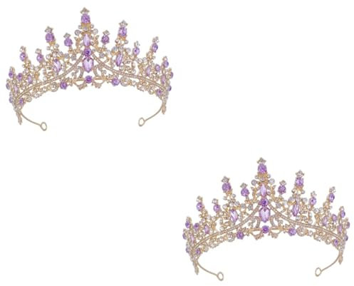 Healeved 2stücke Bridal Headdress Mit Strasssteinen Für Mädchen Hochzeits-stirnband Für Braut Party Geburtstag Und Fotoshootings Einfach Zu Tragen Und