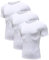 Men's Compression Shirts Short Sleeve Workout Running T-Shirt Tops Cool Dry Base Layer Athletic Undershirt White/White/White 12-2XL
