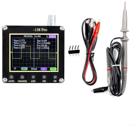 Oscilloscopio portatile 138 Pro, frequenza di campionamento 2 5 MSas, larghezza di banda analogica 200 KHz (batteery e senza sonda)