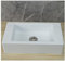 XRB2050 Lavabo da Bagno, 40x20x11cm/16x8x4inch Mini Lavabo in Resina, Pratico Lavabo Angolare Rettangolare Sul Piano di Lavoro | A Parete per Bagno Guardaroba WC 75cm Conduttura Fognaria