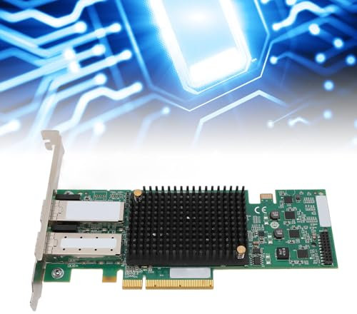 10G Gigabit Ethernet Server Adapter, Dual SFP+ Port Network Card Adapter for High Bandwidth Applications, Copper Cable Modules Supported