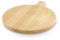 Sur La Table Large Paddle Board for Serving Meats, Vegetables and Cheeses, Easy to Clean, Made with FSC Certified Materials, 43.8 x 35.6 x 2.5cm, Colour Me Happy, Natural Wood