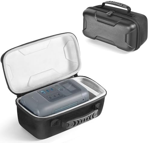 EUGOOCX Hard Travel Case Compatible with Anker SOLIX C200 DC Power Bank Station 60,000mAh, Portable Power Station Storage Box Carry Bag Oganizer, Black