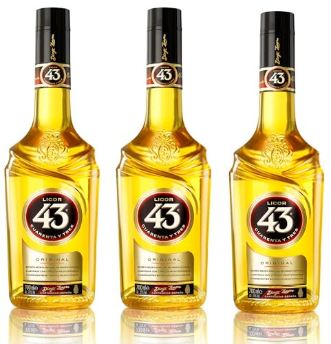Licor 43 Original – Sabor Mediterráneo con 43 Secretos - pack 3 Botellas 70cl