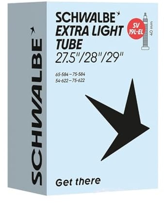 Schwalbe Fahrradschlauch SV19L-EL EXTRA Light 54/75-584/622 IB Black 40mm