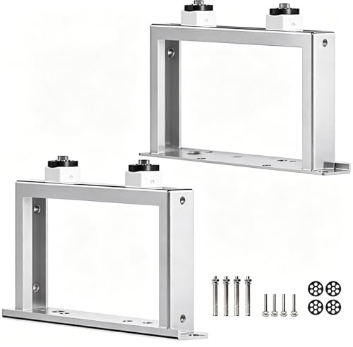 2PC Dachkonsole Klimaanlage, Edelstahl, Verstellbare Halterung für Mini Split Klimaanlagen, Klimaanlage Halterung Außengerät, für Split Klimaanlagen, HLK Anlagen(48x18cm)