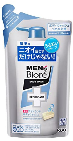 Biore Japan - 380ml refill scent of Men's Biore Deodorant Body Wash Soap