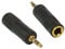 3.5mm Stereo Jack Plug to 6.3mm Stereo Socket - Gold