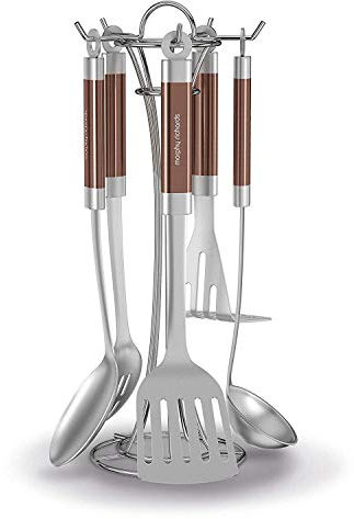 Morphy Richards 975055 Kitchen Utensil Set, Accents Range, Stainless Steel, Copper, 5 - Piece , 14.9 x 17.2 x 39 cm