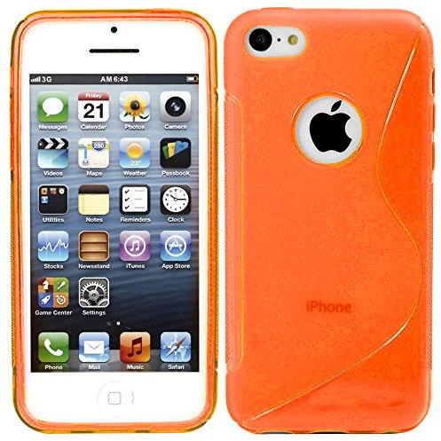 ebestStar - compatible with iPhone SE Case iPhone 5 5S Ultra Thin S-line Cover, Soft Flexible Premium Silicone Gel, Shock proof, Orange [iPhone: 123.8 x 58.6 x 7.6mm, 4.0'']