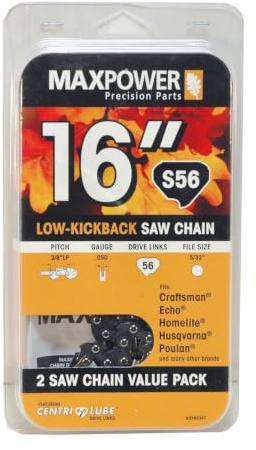MaxPower 336534T 2 Pack Replacement Semi-Chisel Chains