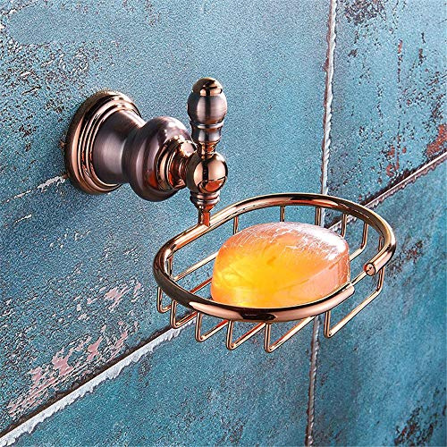 VHVCX Orb Alle Copper Rose Gold Brown Bronze Soap Net, Bad Hardware-Anhänger, Antike Soap Box Seifen Rack-Kupfer-Rack-Drahtziehen, W