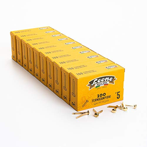 1000 Stück Ottonate Astra Nr. 5 (25 mm) - 10 Boxen 100 Stück - Löwe Dell'Era Made in Italy