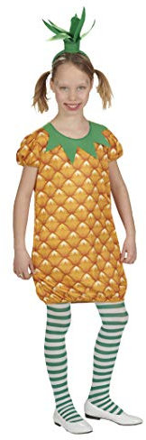 Andrea Moden - Kinderkostüm Ananas, Kleid und Haarreif, Früchtchen, Mottoparty, Karneval