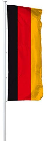 Vispronet® Nationalfahne 120x300 cm ✓ in Deutschland produziert ✓ versch. Materialien ✓ Hochformat (Multiflag®, Deutschland)