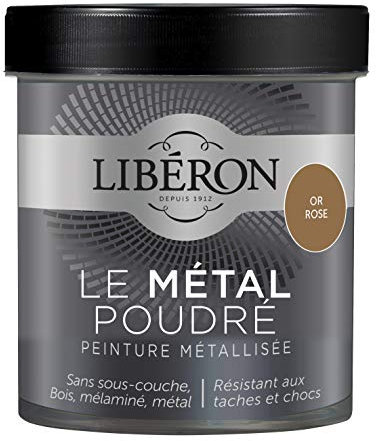 Libéron Peinture décorative Le Métal Poudré, Or rose, 500 ML
