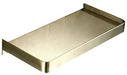 WPCASE Duschkorb Ohne Bohren Duschablage Duschregal Ohne Bohren Badregal Rostfreier Edelstahl GebüRstet Ohne Bohren/Bohren,Zwei Installationsmethoden Gold