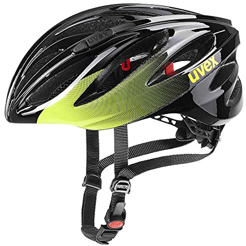 uvex boss race - sicherer Performance-Helm für Damen und Herren - individuelle Größenanpassung - optimierte Belüftung - lime - anthrazit - 55-60 cm