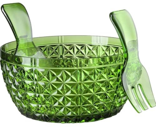 Mario Luca Giusti Insalatiera Ceramica Verde Floreale 5L