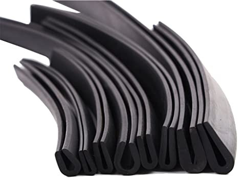 ANWUYANG 1unids 1/2/3/5M Strip De Goma En Forma De U Placa De Protección De Sellador Mecánico Tarjeta De Vidrio De La Tira De Sellado De Vidrio For El Tablero De Panel De Madera De Metal De Vidrio