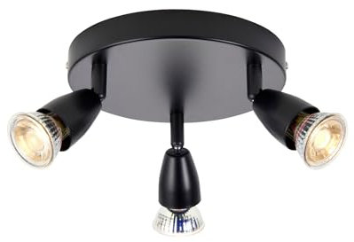 SAXBY Amalfi 3LT Round Spotlight 35W - MATT Black