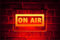On Air LED Neon Light Up Sign | Hanging Wall Display for Music Recording Studio
