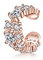PHNIBIRD Faux Piercing Oreille Argent 925 avec Zircone Femme Boucle d'oreille Cartilage Cadeau pour Femme(Or rose)