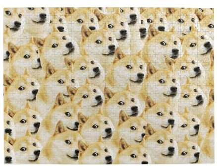 Mr Doge Meme Druck Puzzle 500 Teile Holzpuzzle Geschenke Für Erwachsene Familie Hochzeit Abschluss Geschenk Vertikale Version
