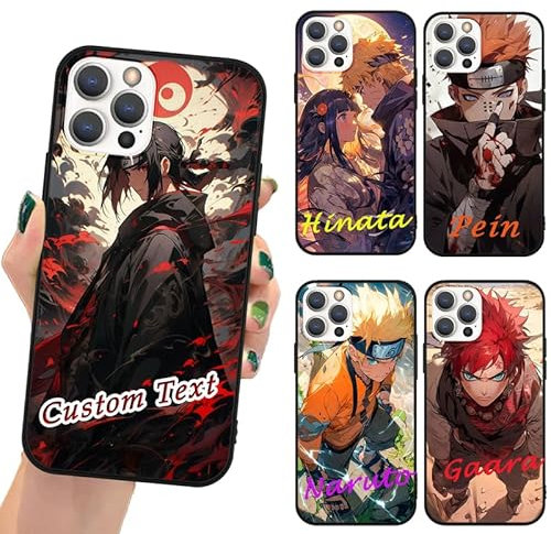 PBNDJVG Personalisierte Handyhülle für Apple iPhone 7 Plus/8 Plus Hülle 5.5'', Anime Uchiha Itachi Kakashi Sasuke Madara Minato Hinata Gaara Sakura Manga Muster Foto Text Custom Schutzhülle TPU