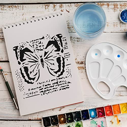 Schablone Schmetterling Symbol v1 Design Stencil DIY Airbrush Muster Wandgestaltung Sprühschablone 21 x 21 cm