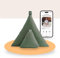 Inner Peace Meditationskissen Set | Dreieck Yoga Kissen & Zabuton Meditationsmatte | Bio Baumwolle | Waschbar|Oeko-TEX Standard 100 | Zen Meditation Set | Mit geführter Meditation (Waldgrün)
