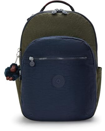 Kipling Damen Seoul Extra Large 17 Zoll Laptop Rucksack, Seetanggrün Cbm, 13.5''L x 18.25''H x 7.75''D, Damen Seoul Extra Large 17 Zoll Laptop Rucksack