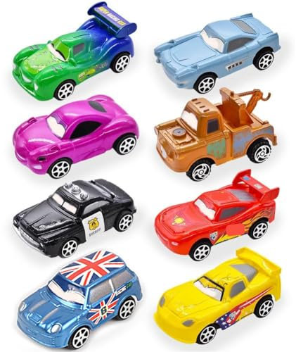 CYZJPRVN 8 Stück Spielzeugauto Set, Kinderidee Spielfahrzeuge Toy Cars Autos, Push and Go Auto Spielzeug, Kleine Fahrzeuge für Kinder, Spielzeugauto Geschenk für Kinder ab 3 Jahre