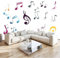 Abstracto Fotomurales Decorativos Pared notas musicales Papel Pintado 400x280 cm Murales Pared HD Moderno 3D Impresión Del Arte Oficina Tv De Fondo Fotomurales
