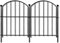 10 PCS Arched Fences, 24in(H) X 10ft(L) Arched No Dig Garden Fence Border with Metal Posts for Small Dog & Rabbit, Decorative Fences for Outdoor Landscape Yard Patio
